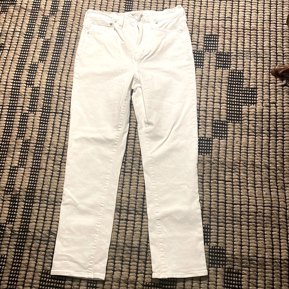 MADEWELL white perfect vintage denim